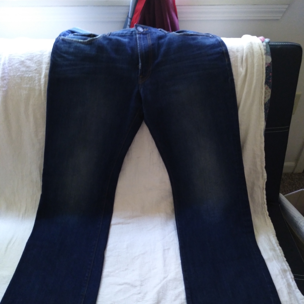 Dark color blue jeans